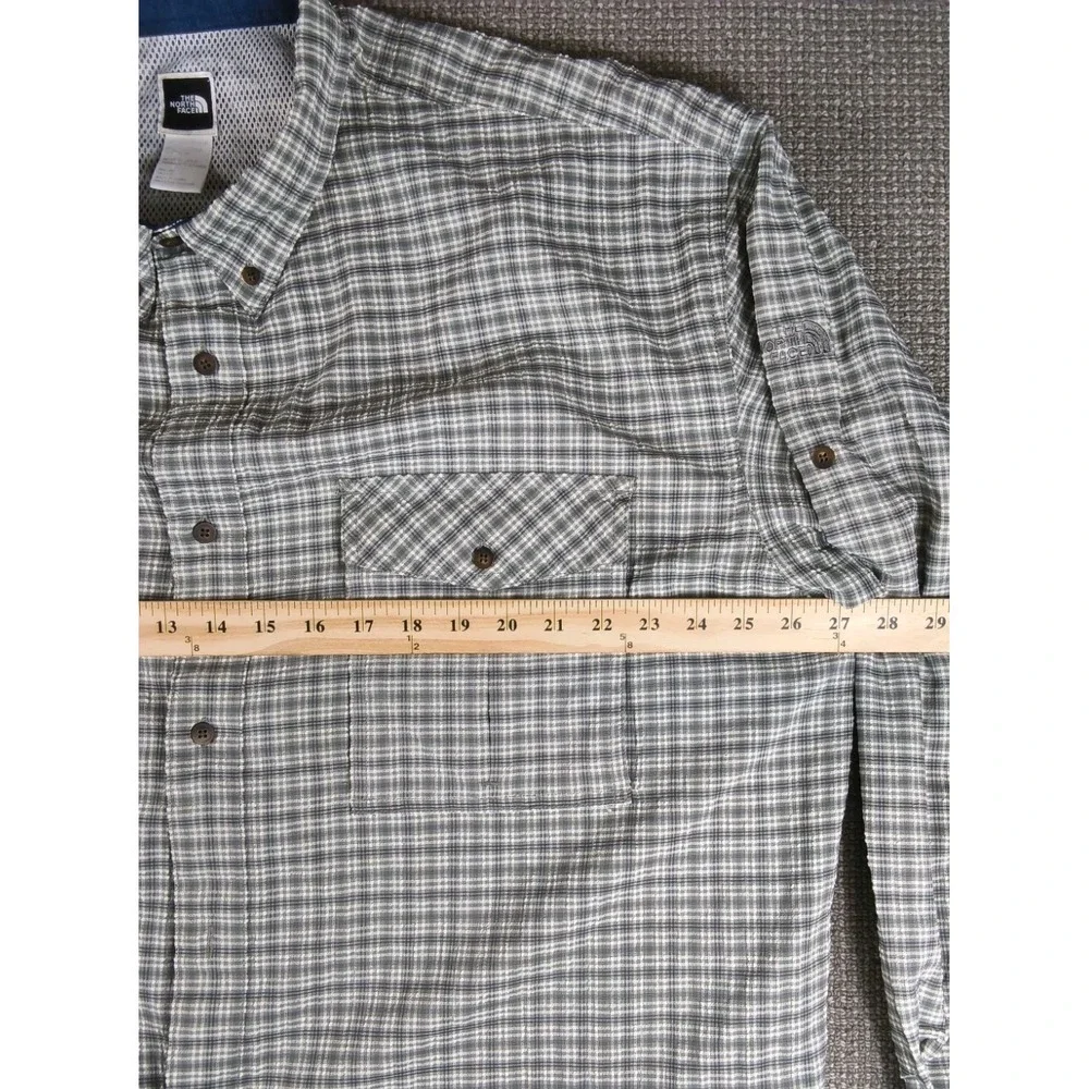 BUNDLE Set of 2 The North Face Men's Plaid Long Sleeve Trail Shirts - Size XXL